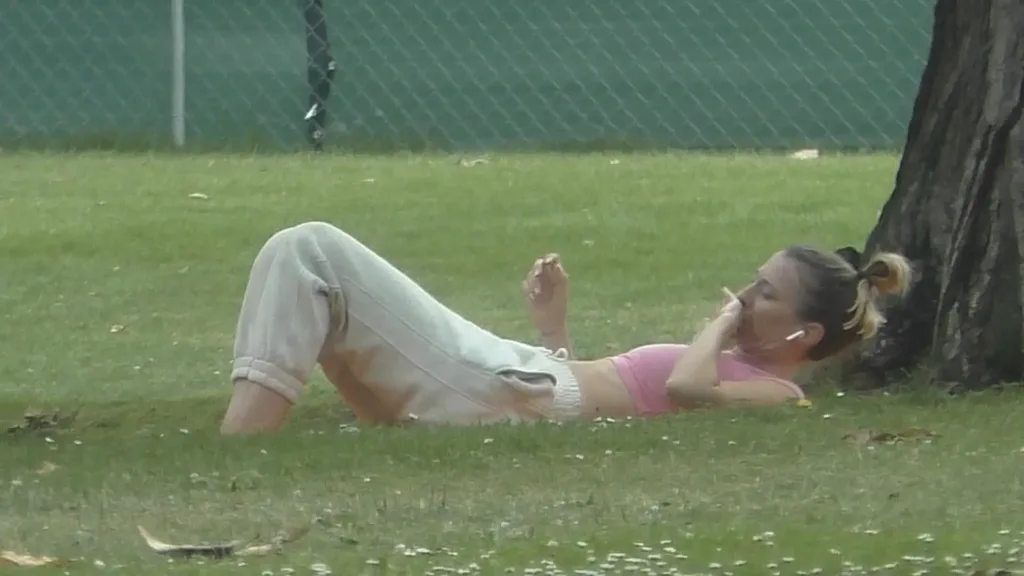 homeless person found in the park
