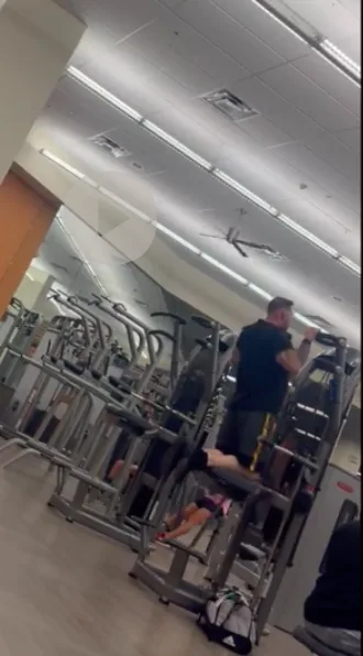 Injured man working out on insurance defense