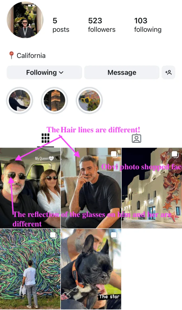 catfishing scammer caught by PI