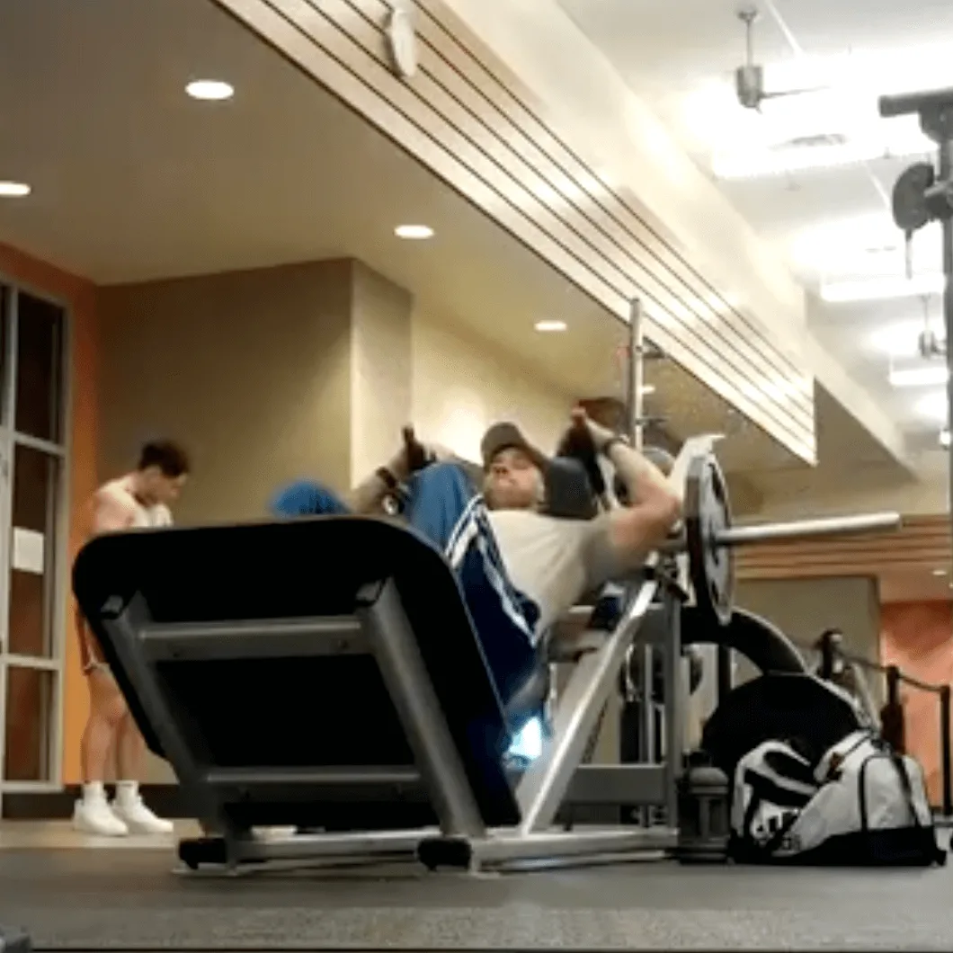 workers compensation fraud surveillance captured of an injured person working out within the local gym.